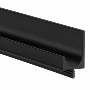Sleek AL Profile J Type Matt Black Finish