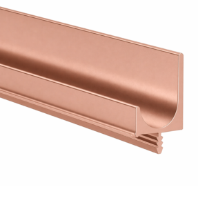 Sleek AL Profile J Type Rose Gold Finish