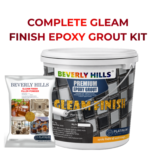 Gleam FInish Epoxy Grout Glitter Sparkle Dazzle Shimmer chamki grout Kit